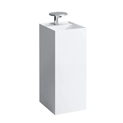 Laufen Kartell Lavabo, appoggio Libero, 1 Foro per Rubinetto, Senza sfioratore, 375x435x900, colorazione: Nero Lucido - H8113310201111