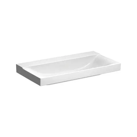 Geberit Xeno 2 Lavabo Senza Foro per Rubinetto, Senza sfioratore, 90x48 cm Bianco con KeraTect, 500532011-500.532.01.1