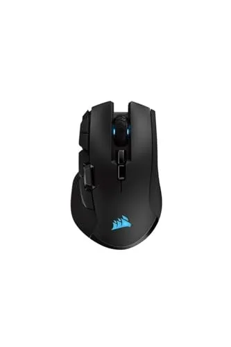 CORSAIR IRONCLAW RGB WIRELESS FPS/MOBA Mouse da Gioco - 18.000 DPI - 10 Pulsanti Programmabili - Progettato per Mani Grandi - Compatibile con iCUE - PC, Mac, PS5, PS4, Xbox - Nero