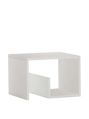 FMD 632-001 Mike - Tavolino, Bianco, 59 x 36 x 38 cm