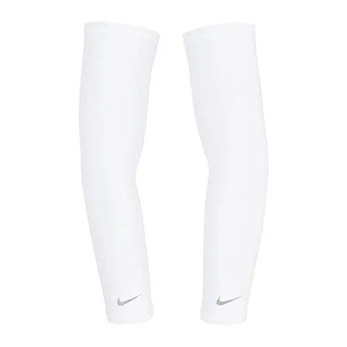 Nike Manica Bianco XL, Manicotto Dry UV Argento Unisex-Adulto