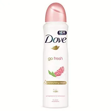 Dove Go Fresh - 3 deodorante spray anti-traspirante con pomegranate, 150 ml, 48 ore