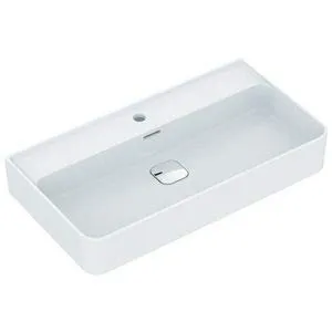 Ideal Standard Lavabo Strada II Strada II T3645, 1 Foro per Rubinetto, Lato Inferiore a Terra, 800 mm, colorazione: Bianco - T364501