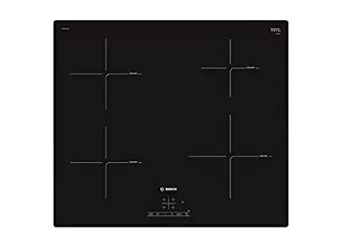 Bosch Elettrodomestici PUE611BF1J Serie 4, Piano cottura a induzione, 60 cm, nero, senza profili