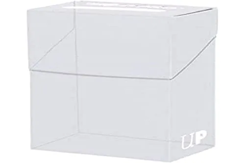 Ultra Pro 81454 Solid Deck Box Porta Mazzo, Bianco trasparente