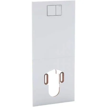 Geberit Piastra di Design Sistema WC Completo AquaClean, colorazione: Vetro Bianco - 115.328.Si.1