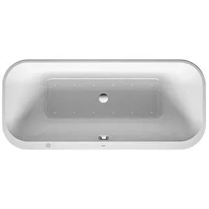 Vasca idromassaggio Duravit Happy D.2 1800x800mm, Versione per Montaggio Esterno, 2 inclinazioni dello Schienale, Telaio, Scarico e troppopieno, Combi E - 760320000CE1000