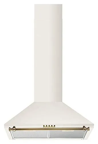 AEG EFC216V - Cappa aspirante per camino, stile nostalgia, 60 cm, colore: Bianco crema