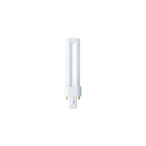 Osram Lampada Fluorescente Compatta G23, 9 W, Bianco, Tubolare