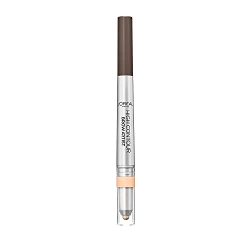 L'Oréal Paris Matita Sopracciglia Automatica High Definer 2 in 1, Tratto Automatico con Illuminante, 108 Warm Brown