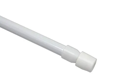 Gardinia 2 Pezzi Bastone a Pressione per Finestra di plastica, Colore Bianco, ausdrehbar di 35 cm 45 cm, Steel, 35-45 cm, 2 unità