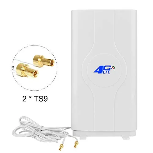 NETVIP 4G Antenna TS9 LTE 49dBi Dual Mimo 3G/4G Amplifica il Segnale Ethernet con Funzione di Ripetitore Amplificatore di Segnale per la Banda Larga Mobile di Wifi Router