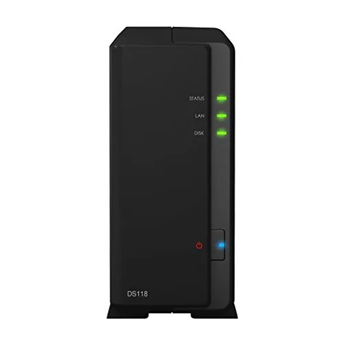 Synology DiskStation DS118 NAS Scrivania Collegamento ethernet LAN Nero RTD1296