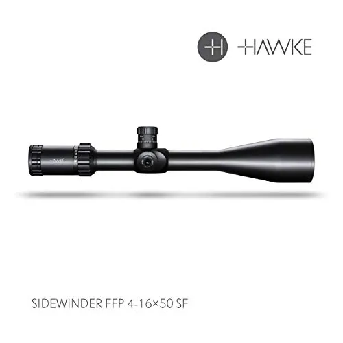 Hawke Sidewinder 4-16x50 SF FFP Mil - Cannocchiale di puntamento, Modello 2018, Misura M, Colore: Nero