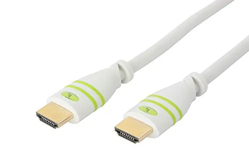 Techly 306912 Cavo HDMI™ High Speed con Ethernet A/A M/M 2 m Bianco Bianco