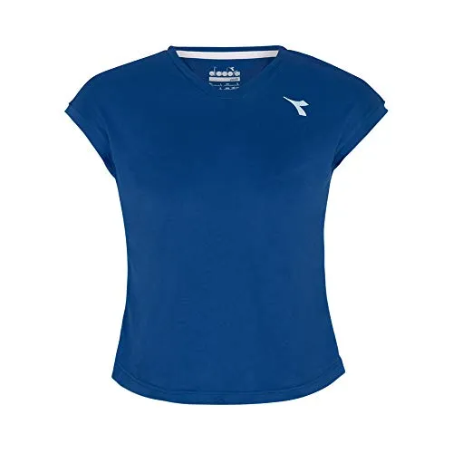 Diadora, Team T-Shirt Mädchen-Dunkelblau, Weiß, XL, Oberbekleidung Bambina, Blu Scuro