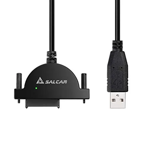 Salcar Sata 13Pin Cavo USB 2.0 SATA Per Unità CD/DVD, Disco Rigido Interno HDD / SSD Caddy，SATA Adattatore