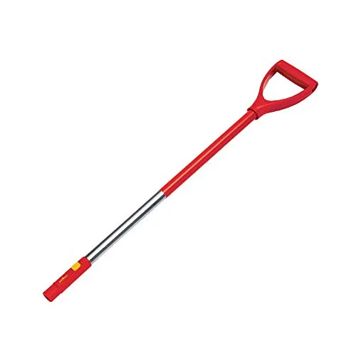 Wolf-Garten 3943062 ZM-AD Manico in Alluminio con Impugnatura a D, 85 cm, Rosso