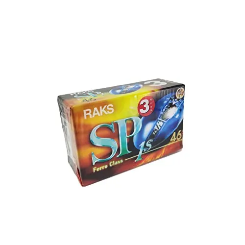 RAKS SP1S-46 Pack 3 46min Audio Cassette - Nastro a cassette vergini 46 min 3 pezzi - Normal Type I