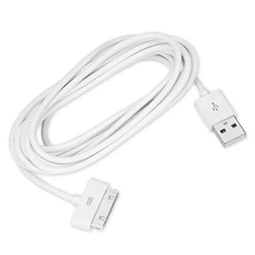 Libertroy Cavo Dati Portatile di sincronizzazione del Caricatore USB di buona qualità per iPod Nano Touch Cavo Dati per Ricarica Caricabatterie per iPod Bianco - Bianco