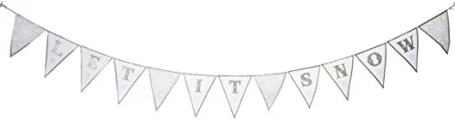 Amscan International 210527 banner Pennant Letterbnr glitter Snowflake