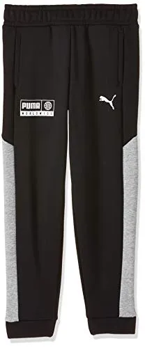 Puma Alpha Sweat Pants FL B, Pantaloni Tuta Bambino, Black, 140