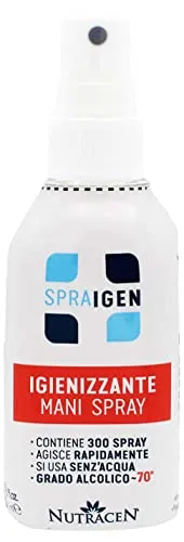 Nutracen Spray Igienizzante Mani Spraigen, 100ml