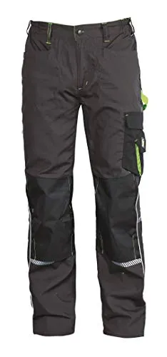 Stenso Prisma® - Pantaloni da Lavoro Stile Cargo - Uomo - Grigio/Verde EU52