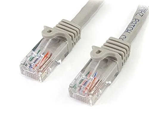 StarTech.com 45PAT15MGR Cavo di Rete CAT5e Ethernet, RJ45, Antigroviglio, Patch Snagless, 15 m, Grigio