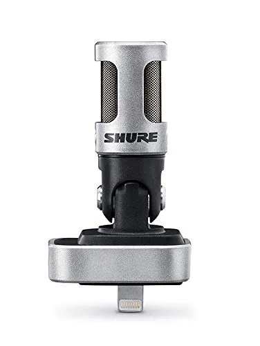 Shure MV88 Microfono Stereo Digitale a Condesatore per dispositivi iOS Apple con Connettore Lightning, Argento