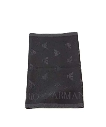 Emporio Armani Sciarpa logo 625009 8P306 grigio antracite