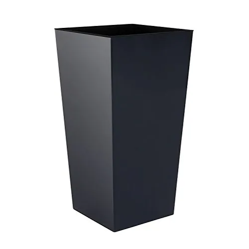 vaso di fiori Prosperplast, nero, 40x40x75 cm, DURS400-S433