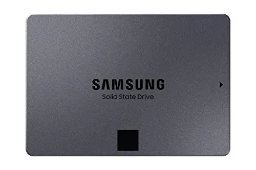 Samsung 870 QVO 2 TB SATA 2.5 Inch Internal Solid State Drive (SSD) (MZ-77Q2T0), Black