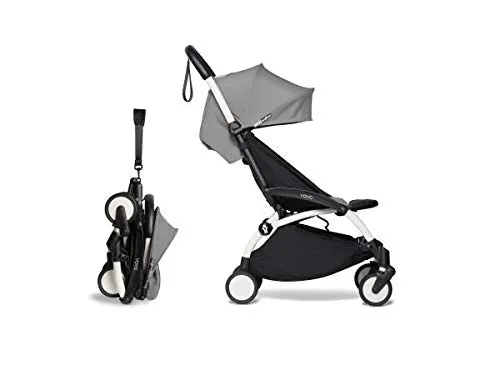 Babyzen Poussette légère de Voyage YOYO 2 et Repose-Pieds Gris Blanc 6+