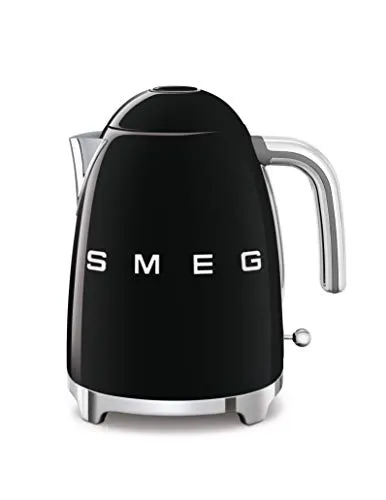 Smeg Bollitore Elettrico KLF03BLEU, 2400 W, 7 Cups, Acciaio Inox, Nero