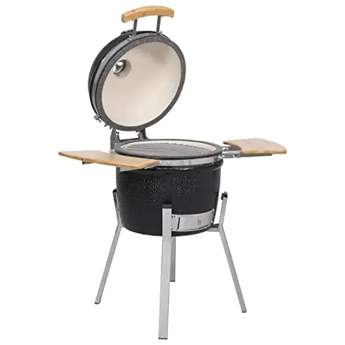 vidaXL Barbecue Kamado in Ceramica Affumicatore 76cm Griglia Grill da Giardino