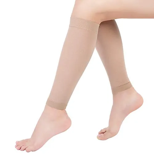 Calze Compressione Graduata Gravidanza, Calze Mediche Compressione Graduata 20-30mmHg Fascia Elastica Polpaccio per Shin Splint, Varicose Vein, Edema, Donne e uomini