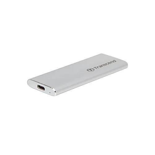 Transcend TS480GESD240 SSD Portatile, USB 3.1 Gen 2, USB Type-C, 480 GB, Bianco