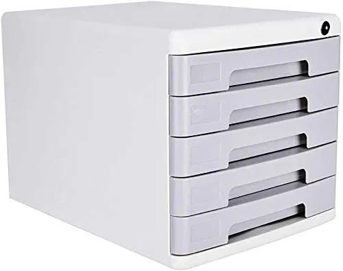 ZHIFENCAO Armadi per File File Cab durevoli plastica Superiori cassetti cassetto Utile Spazio unità di plastica (36X27X26CM) File Rack (Color : White)