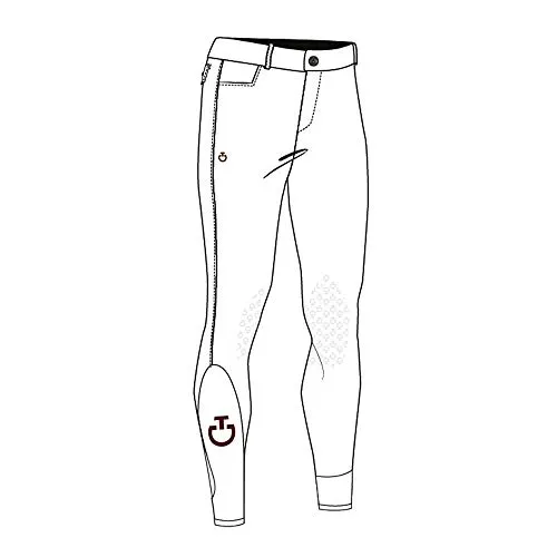 CAVALLERIA TOSCANA Pantaloni Equitazione Uomo New Grip System Bianco (50)