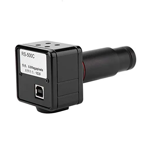 Fotocamera da microscopio USB da 5 MP, microscopio USB Fotocamera digitale Fotocamera Microscopio, con adattatore CCD 0,5X