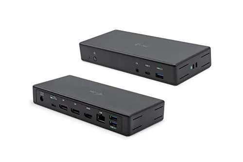 i-tec USB-C 3x4K Docking Station Universale 2X DisplayPort 1x HDMI 1x GLAN 3X USB 3.1 1x USB-C per Data 1x Audio/Mic Power Delivery 85W per Windows MacOS Thunderbolt 3 Compatibile