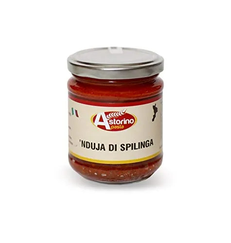 Nduja Calabrese Di Spilinga Originale 4 Confezioni da 180gr Prodotto Artigianale Calabrese