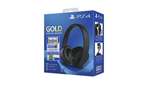 Sony - Gold Edición Headset Fortnite VCH 2019 (PS4), Color Negro [Edizione: Spagna]