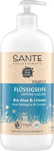 Sante Cosmetici naturali Sapone Liquido Bio Aloe e limone (500 ML)