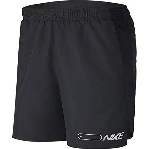 Nike Air Challenger 7in BF Shorts, Pantaloncini da Bagno Uomo, Nero (Black/Reflective Silv), (Taglia Produttore: XX-Large)