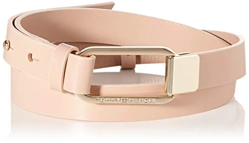 Tommy Hilfiger Elevated Leather Belt 2.3 Cintura, (Pink Tfw), 4 (Taglia Produttore: 80.0) Donna