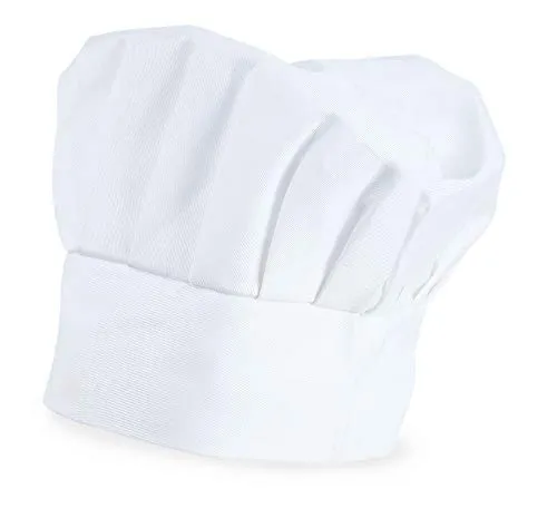 My Custom Style Cappello Chef Regolabile in Cotone Bianco 27,5x20 Senza Stampa