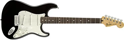 Fender Stratocaster 0144600502 chitarra elettrica standard con tastiera in palissandro, Lake Placid blue-P Full Size Black