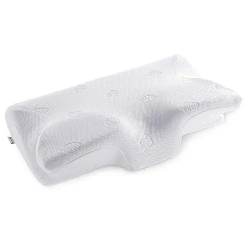 MARNUR Cuscino Cervicali Ortopedico Cuscino Memory Foam Ergonomico per il Dolore al Collo per Uomini e Donne + Federe Cuscino